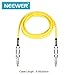 Neewer® 6-Pack 6.5 Ft/2M Durable Guitar Cables with 1/4 Inch Straight to Straight Plugs, Rubber Shielding and Copper Conductors (Green Blue Purple Red Yellow Orange)