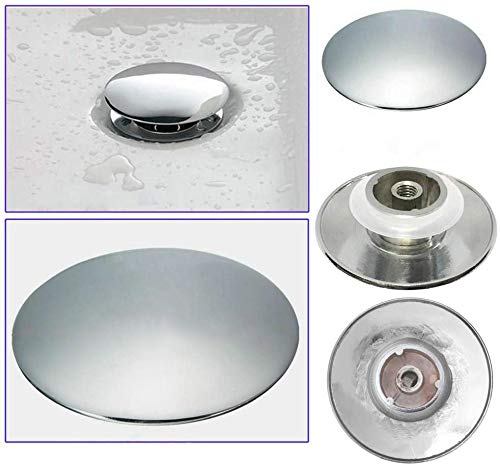 BAQI 66mm Easy Pop Up Bathroom Sink Waste with Push Button