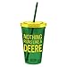 Vandor 28051 John Deere 18 oz Acrylic Travel Cup with Lid and Straw, Mulitcolor
