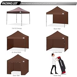 ABCCANOPY Heavy Duty Easy Pop up Canopy Tent with