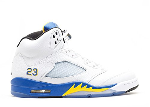 marie matthewso Air Jordan 5 Retro laney 2013 White varsity maize varsity royal Black 011823 1 Fashion Sneakers Breathable Athletic Sports Shoes