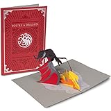 Game of Thrones Daenerys Targaryen Drogon Pop-Up Card - You're a Dragon, Be a Dragon - Deluxe Handcrafted Pop Up Card - All Occasions - 5 x 7