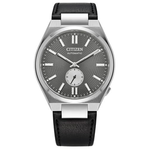 Herren Analog Automatik Uhr mit Leder Armband NK5010-01H