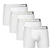 Lapasa Men’s Boxer Brief 4-Pack Underwear Cotton Stretch Wide Waistband with Open Fly M03