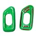 MOEBULB Interior Door Handle Lock Switch Button Cover Panel Frame Decoration Trim compatible with Jeep Wrangler JK 2011-2015 (Green)