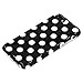 Lartin Soft Flexible Jellybean Gel TPU Case for iPhone 8 Plus/iPhone 7 Plus/iPhone 6S Plus/iPhone 6 Plus (Black White Dots)