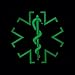 Glow Dark ACU Black EMS EMT Medic Paramedic Star of Life Morale Tactical PVC Touch Fastener Patch