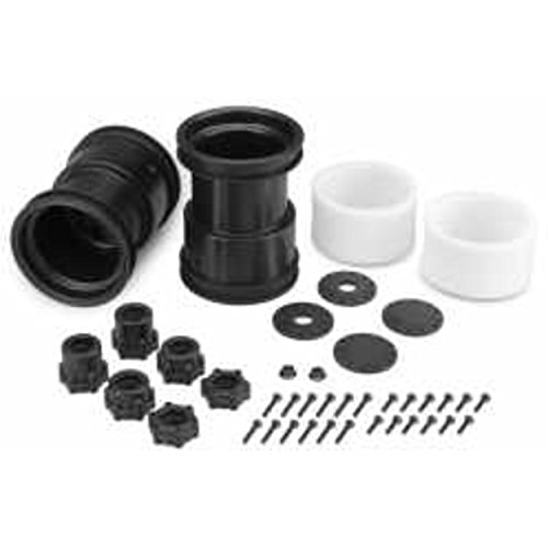 Tribute 2.6 x 3.6 Monster Truck Wheel, Black (2)