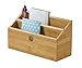 Lipper International 808 Bamboo Wood 2-Slot Office Supply Desk Organizer, 10 3/4
