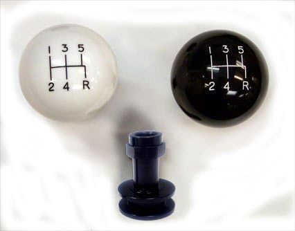 Shiftworks GT1-55-Speed GT White Shift Knob &amp; Boot Retainer