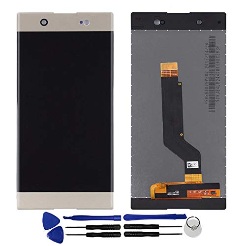 OYOG Replacement for SONY Xperia XA1 Ultra C7 G3221 G3212 G3223 G3226 Touch Screen Digitizer Assembly LCD Display (No Bezel Frame) (Golden)