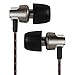 KingYou Premium Replacement Memory Foam Earphone Earbud Tips Isolation for In-Ear Headphones T400 (Black)