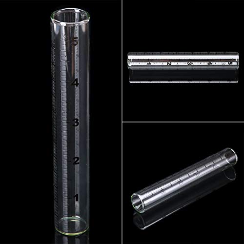 Bonlting 5'' Capacity Rain Gauge Glass Replacement Tube for Yard Garden Outdoor Home