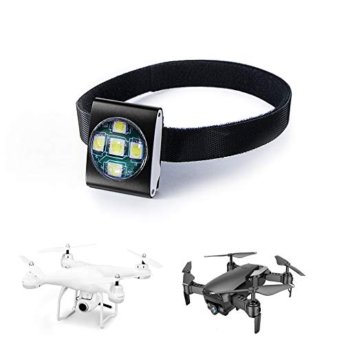 TOPSUN Drone Strobe Light 5 Cree Led Lights for Night Flights Drone Quadcopter DJI Inspire 1 2 Phantom Mavic Pro Air Typhoon H Yuneec Matrice – Black