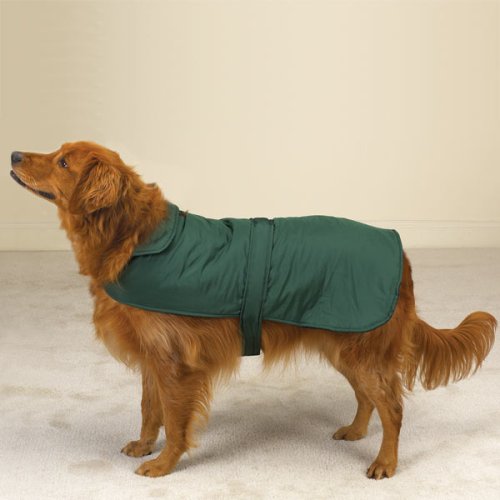 Casual Canine Reversible Barn Coat for Dogs - Green - Medium (Med)