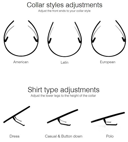Collar - Placket Stays (SELECT YOUR SHIRT COLLAR SIZE) size 15 Dark - Thumbnail 5