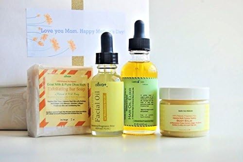 Exotic Care All Natural Organic Bath and Body Care Gift Sets-Gifts For Her Unscented Fragrance Free Set