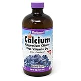 BlueBonnet Liquid Calcium Magnesium Citrate, Blueberry, 16 Fluid Ounce