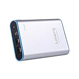 Lumsing 13400mAh Portable Charger - Compact 2-Port Ultra Portable Phone Charger Power Bank with PowerIQ Technology for SmartPhones,Tablets(Silver)