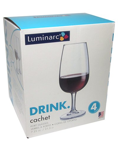 Arc International Luminarc Cachet Port Glass, 7.25-Ounce, Set of 4