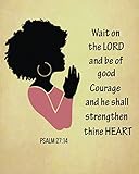 Wait On The Lord And Be Of Good Courage Psalm 27:14: A Prayer Journal For Black Women To Keep Track by Melanie Ann Wilson