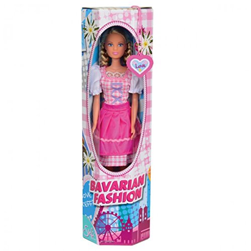 SIMBA Steffi Love Bavarian Fashion Ankleidepuppe Oktoberfest Style Dirndl Mädchen Bayern Modepuppe