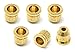 Vintage Forge Gold String-Through Body Ferrules for Fender Stratocaster and Telecaster Electric Guitar (Set of 6) SF170-GLD