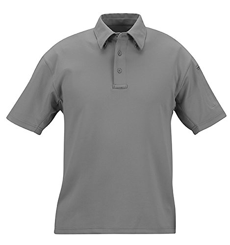 Propper Men's I.C.E. Men's Short Sleeve Performance Polo Shirt, Grey, XX-Large Regular