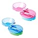 Tommee Tippee Easy Scoop Feeding Bowls with Lid and Spoon, 7+ Months, 2 Count (Colors May Vary)