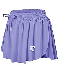 Wsirmet Womens Flowy Athletic Shorts 2 in 1 Workout