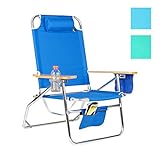 Big Jumbo Heavy Duty 500 lbs XL Aluminum Beach Chair for Big & Tall