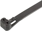 Gocableties 100 Pack 300mm x 7.6mm Reusable Heavy Duty Black Cable Ties view 4