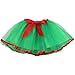 Jastore Girls Layered Party Birthday Tutu Skirt Dance Princess Ballet Dress Green Bowknot for 2-8 Years