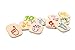 PlanToys Wooden Hand Sign Tiles With Numbers 1 - 10 To Help Learn Sign Language (5655) | Sustainably Made from Rubberwood and Non-Toxic Paints and Dyes | Eco-Friendly PlanWood