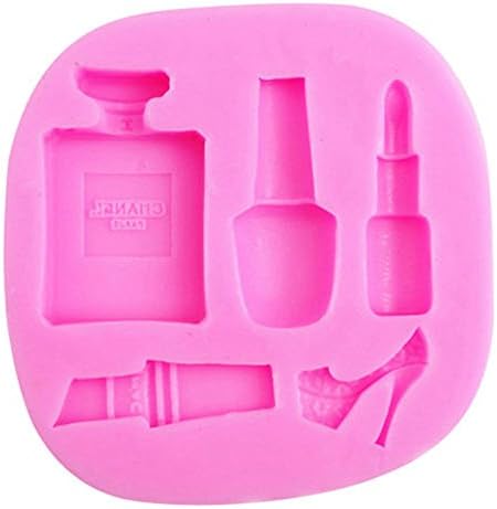 RFF-Family practical Fondant cake decorating molds perfume lipstick heels silicone tools-MEIXI&amp;