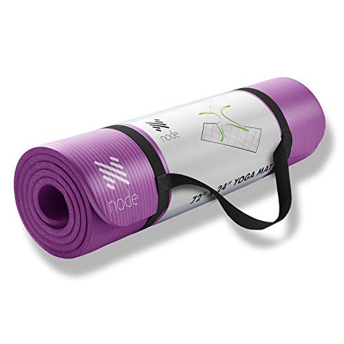 Node-Fitness-72-x-24-Yoga-Mat-12-Extra-Thick-with-Carrying-Strap