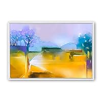 Framed Canvas Wall Art Color Abstract Canvas Prints Home Artwork Decoration for Living Room,Bedroom - 16x24 inches
