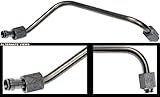APDTY 115930 Exhaust Backpressure Sensor EBT Tube Pipe Fits Select 6.0L Diesel Engines (Mounted Under The Coolant Overflow Bottle Under The Hood; Commonly Needed Due To Excessive Carbon Build Up)