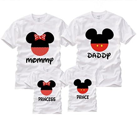 Picasso Labs Women's Mickey Minnie Matching Family Disney Mouse Shirts T-Shirt