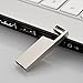 TOPESEL 32GB USB 3.0 Flash Drive Metal Memory Stick Waterproof Thumb Drives, Silver