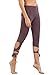 SweatyRocks Women Legging Cutout Tie Cuff Slim Yoga Pants Jogger Workout Tights, Purple, Large
