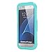 Galaxy S7 Edge Case, Pandawell Waterproof Dust proof Shockproof Snow Proof Case Crystal Clear Full Body Protective Cover for Samsung Galaxy S7 Edge - Blue