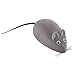 FunsLane Realistic Mouse Pull Back Toy, Emulation Toy For Kid Pet Cat Dog Play Toy, Gray