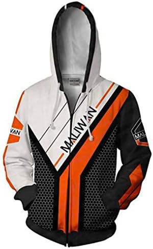 HUHU Borderlands Unisex 3D Printed Hoodie Sweatshirt Zipper Cosplay Costume