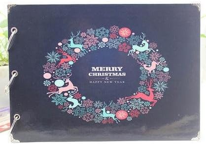 Amazon Co Jp メリークリスマスツリーエルクカバー手作りdiyスクラップブッキングアルバムセットスクラップブックフォトアルバム Christmas Elk ホーム キッチン