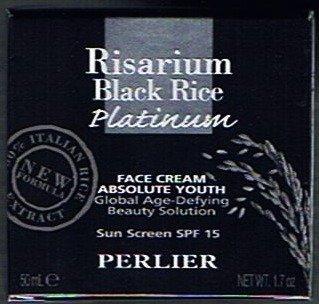 Perlier Risarium Black Rice Platinum Absolute Youth Face Cream with SPF 15, 1.7 Oz.