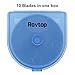 Rovtop 10-Pack 45mm Rotary Cutter Blades Fits Fiskars, Olfa, Truecut and More