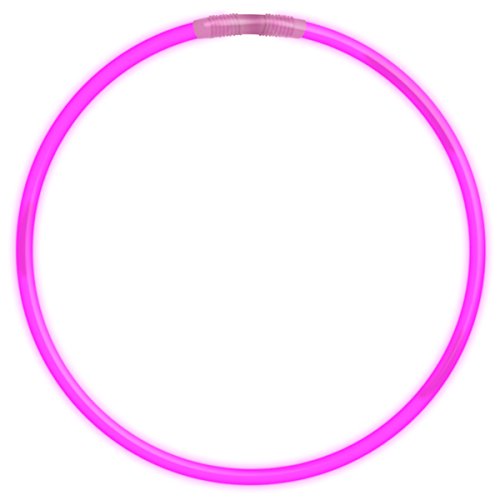 50 22" Premium Glow Stick Necklaces in Pink