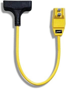Trc 14880023 6 12 3 Gauge Shockshield Gfci Protected Right Angle Plug Tri Cord With 3 Outlets 2 Feet 15 Amp Yellow Electric Plugs Amazon Com