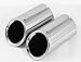GOOACC New Fashion Auto Parts Chrome Stainless Steel Exhaust Muffler Tip Pipes for VW Volkswagen JETTA 2009-2016